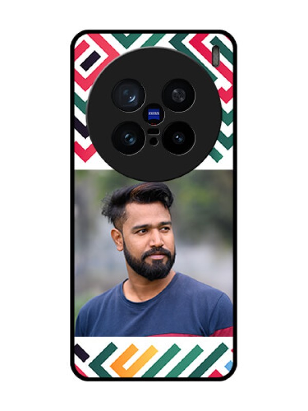 Custom Vivo X200 Pro 5G Custom Metal Phone Case - Colorful Maze Pattern Design