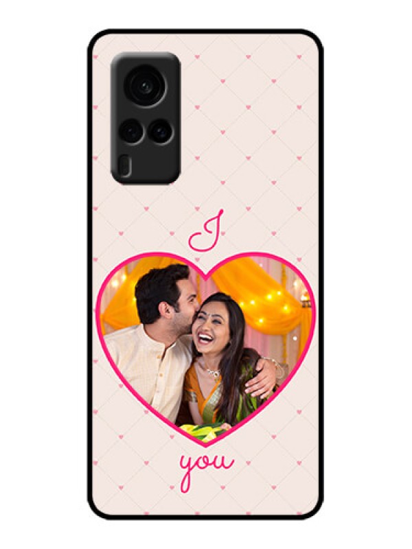 Custom Vivo X60 5G Custom Metal Phone Case - Heart Shape Design