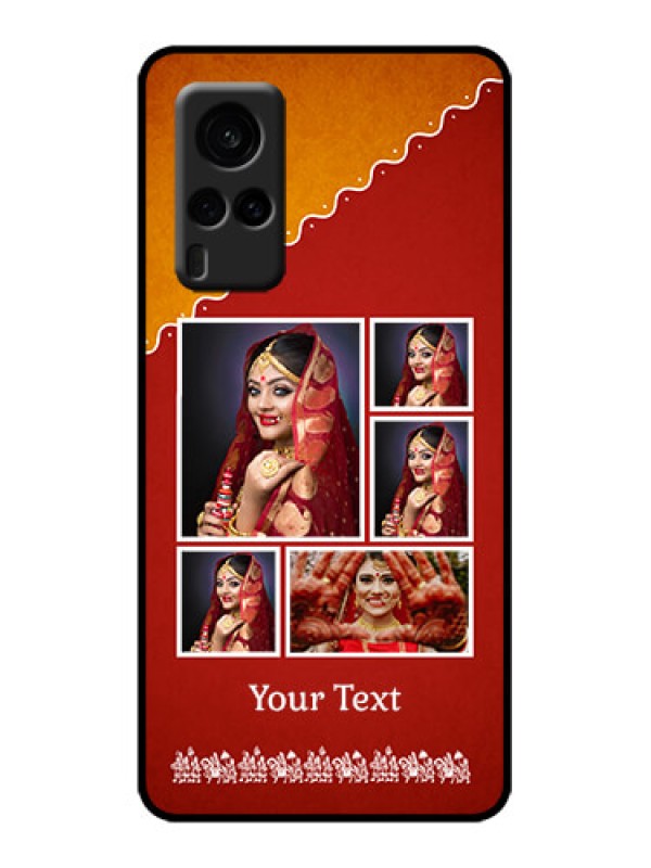 Custom Vivo X60 5G Custom Metal Phone Case - Wedding Pic Upload Design