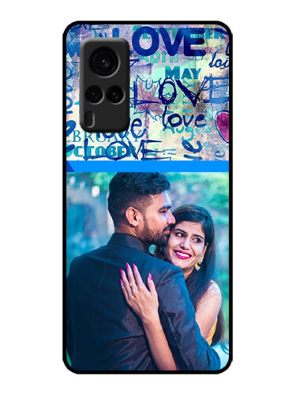 Custom Vivo X60 5G Custom Metal Phone Case - Colorful Love Design