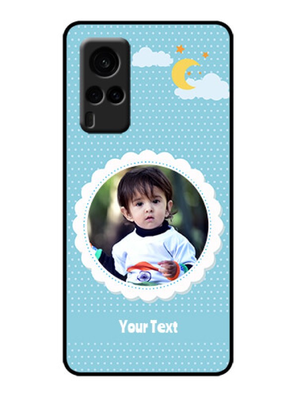 Custom Vivo X60 5G Custom Metal Phone Case - Violet Pattern Design