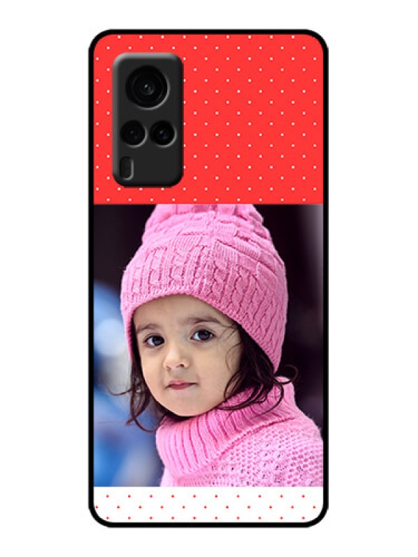 Custom Vivo X60 5G Custom Metal Phone Case - Red Pattern Design
