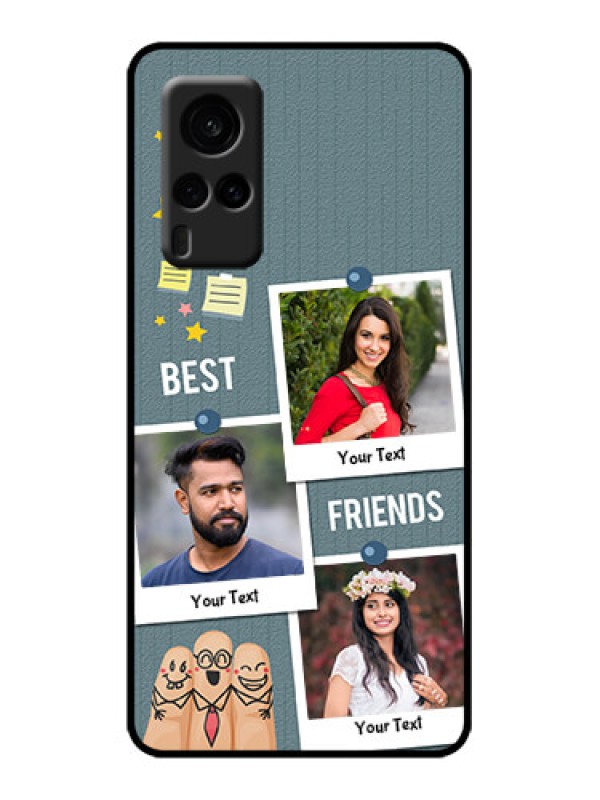 Custom Vivo X60 5G Custom Metal Phone Case - Sticky Frames And Friendship Design