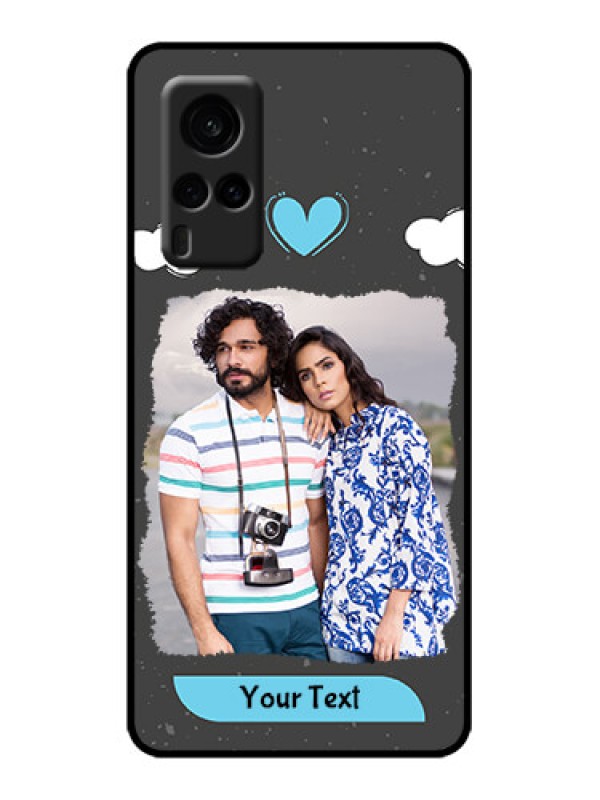Custom Vivo X60 5G Custom Metal Phone Case - Splashes With Love Doodles Design