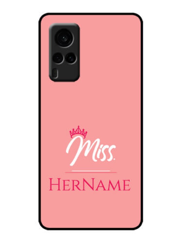 Custom Vivo X60 5G Custom Metal Phone Case - Mrs With Name Design