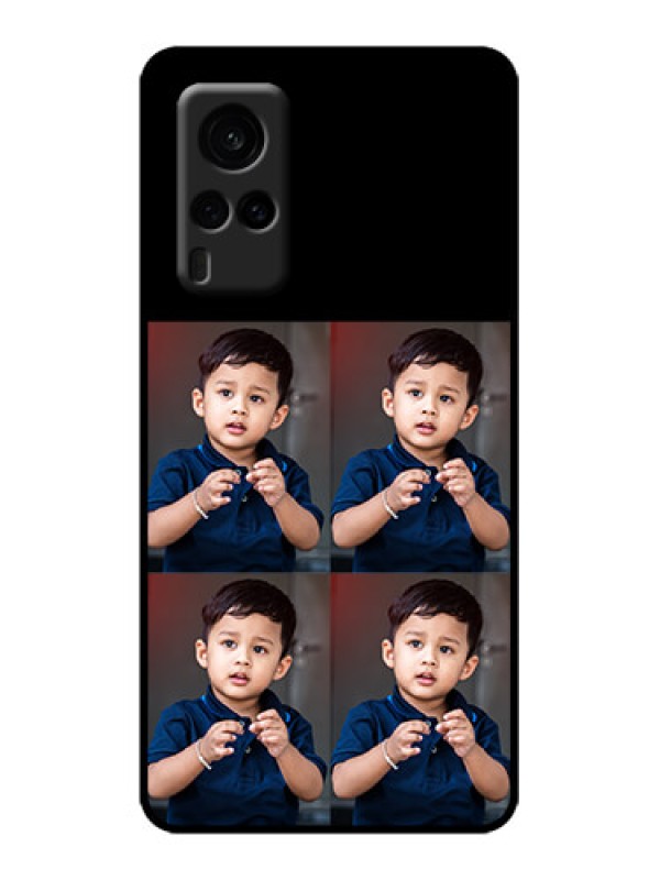 Custom Vivo X60 5G Custom Metal Phone Case - 4 Image Holder Design