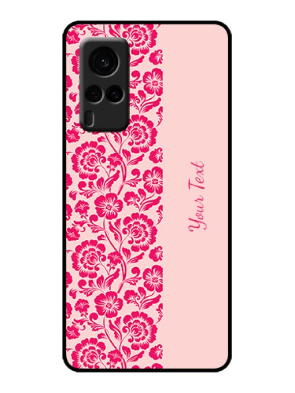 Custom Vivo X60 5G Custom Metal Phone Case - Attractive Floral Pattern Design
