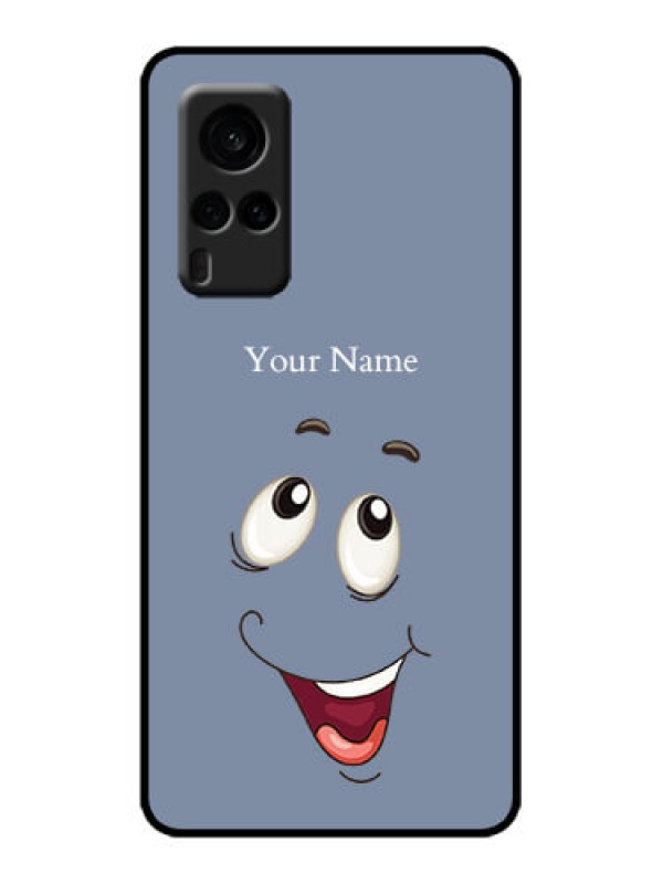 Custom Vivo X60 5G Custom Metal Phone Case - Laughing Cartoon Face Design