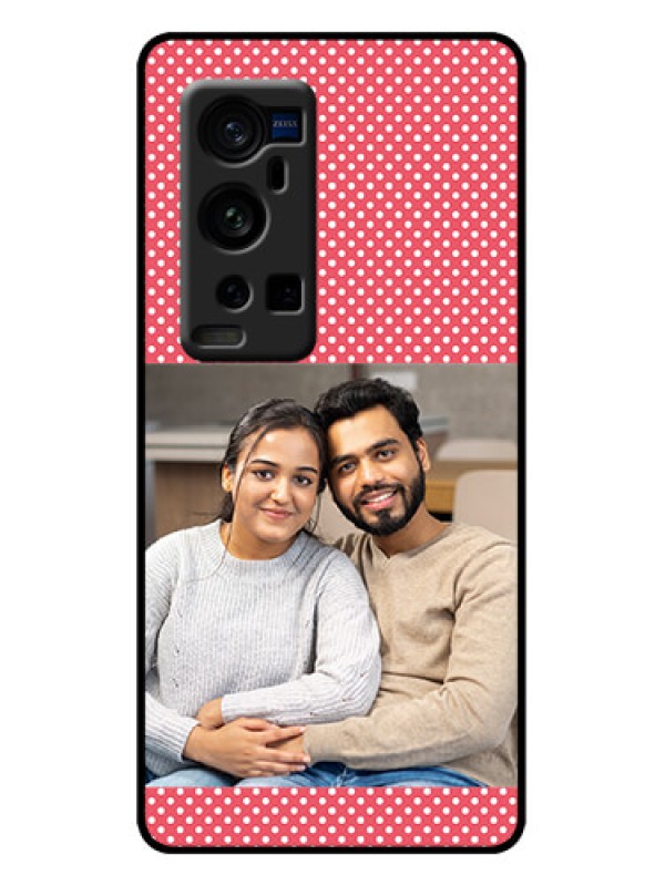 Custom Vivo X60 Pro Plus 5G Custom Metal Phone Case - White Dotted Design