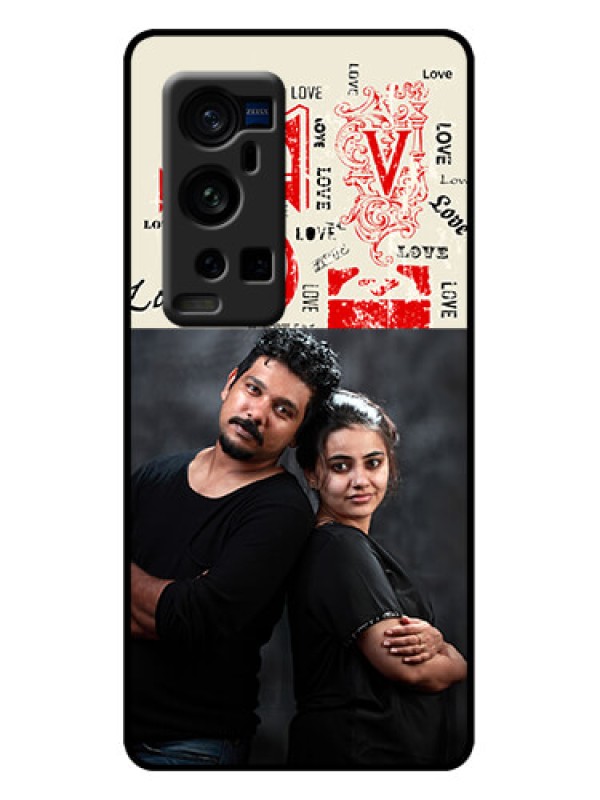 Custom Vivo X60 Pro Plus 5G Custom Metal Phone Case - Trendy Love Design Case