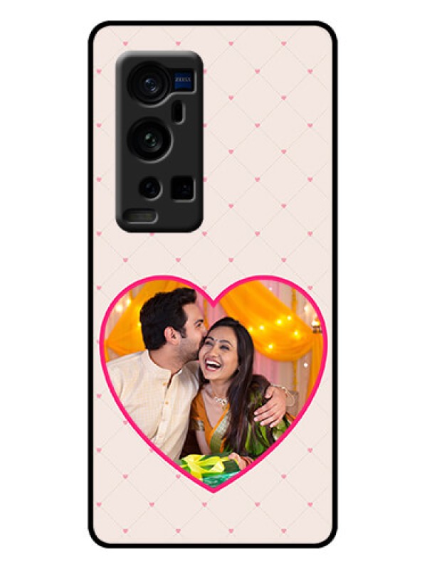 Custom Vivo X60 Pro Plus 5G Custom Metal Phone Case - Heart Shape Design
