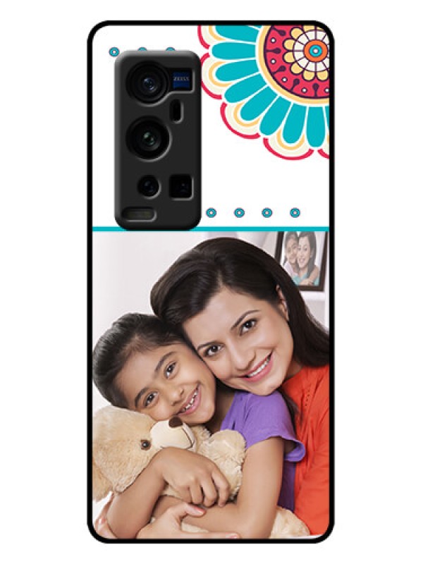 Custom Vivo X60 Pro Plus 5G Custom Metal Phone Case - Flower Design