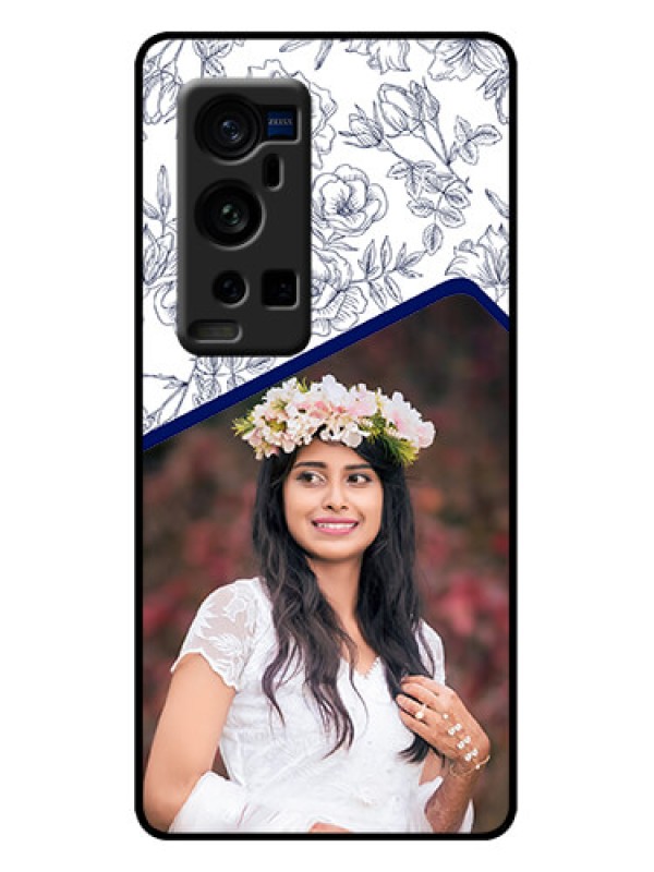 Custom Vivo X60 Pro Plus 5G Custom Metal Phone Case - Classy Floral Design