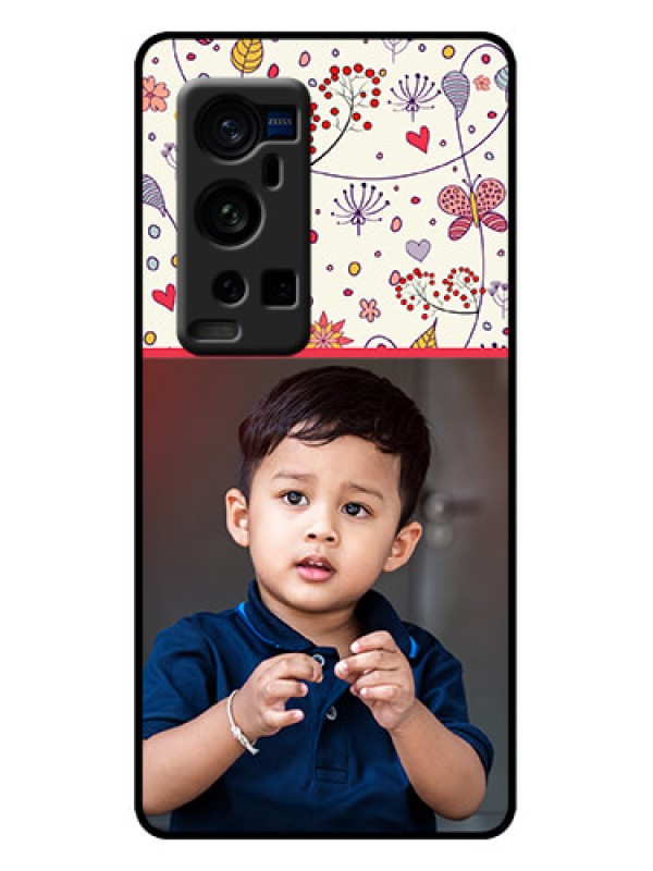 Custom Vivo X60 Pro Plus 5G Custom Metal Phone Case - Premium Floral Design