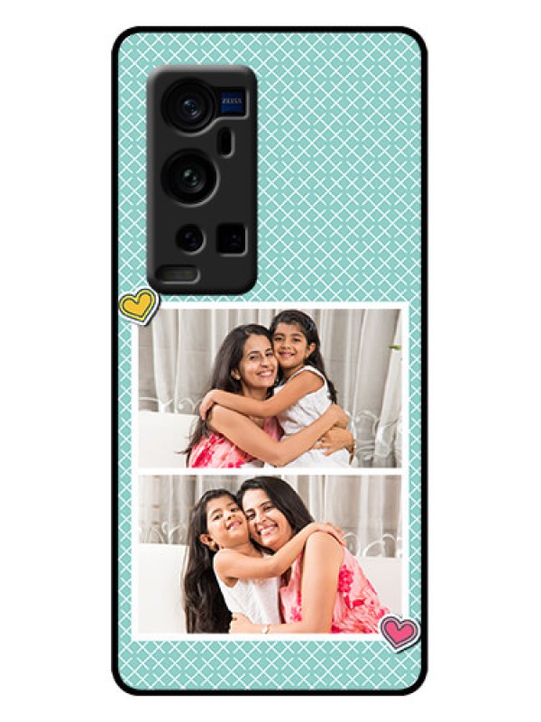 Custom Vivo X60 Pro Plus 5G Custom Metal Phone Case - 2 Image Holder With Pattern Design