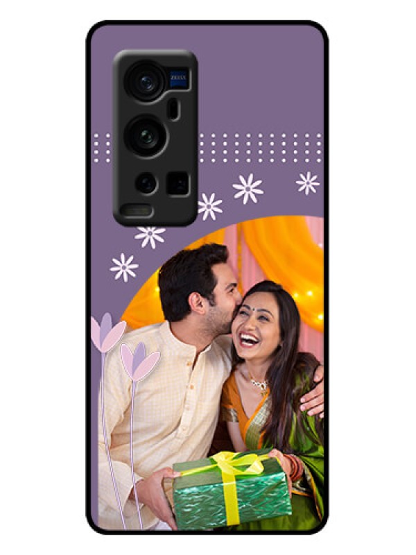 Custom Vivo X60 Pro Plus 5G Custom Metal Phone Case - Lavender Flowers Design