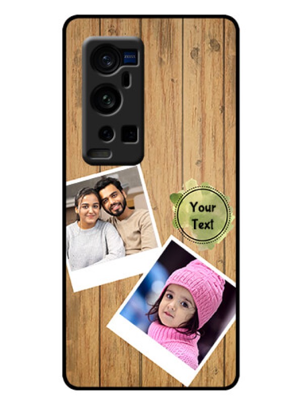 Custom Vivo X60 Pro Plus 5G Custom Metal Phone Case - Wooden Texture Design