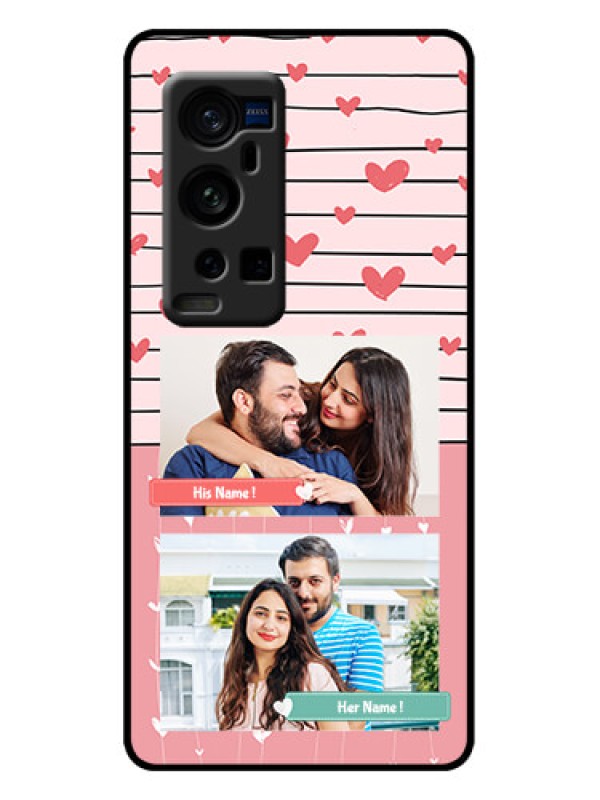 Custom Vivo X60 Pro Plus 5G Custom Metal Phone Case - Photo With Heart Design