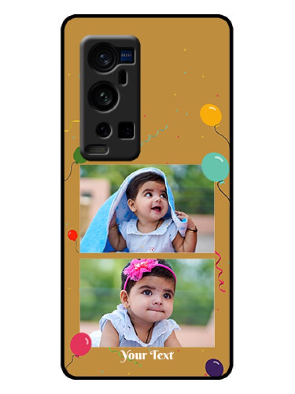 Custom Vivo X60 Pro Plus 5G Custom Metal Phone Case - Image Holder With Birthday Celebrations Design