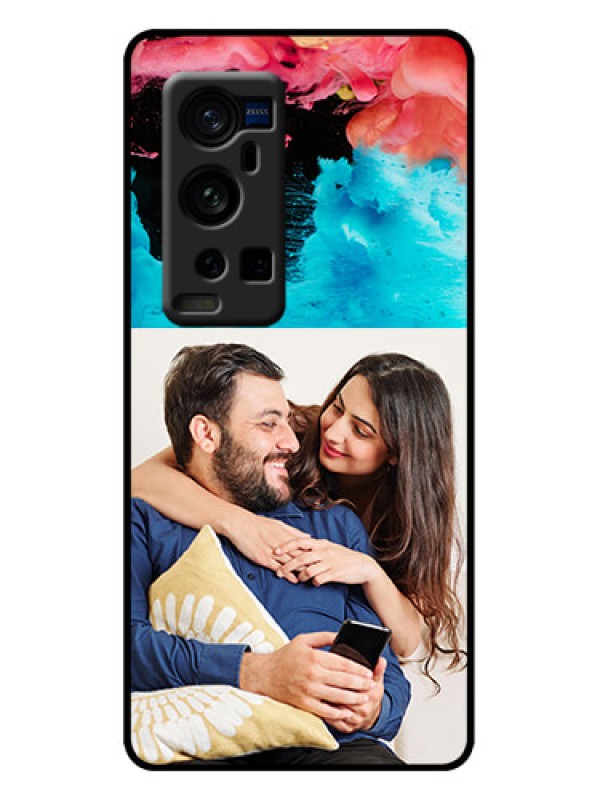 Custom Vivo X60 Pro Plus 5G Custom Metal Phone Case - Quote With Acrylic Painting Design