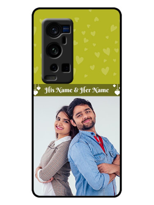 Custom Vivo X60 Pro Plus 5G Custom Metal Phone Case - You and Me Heart Design