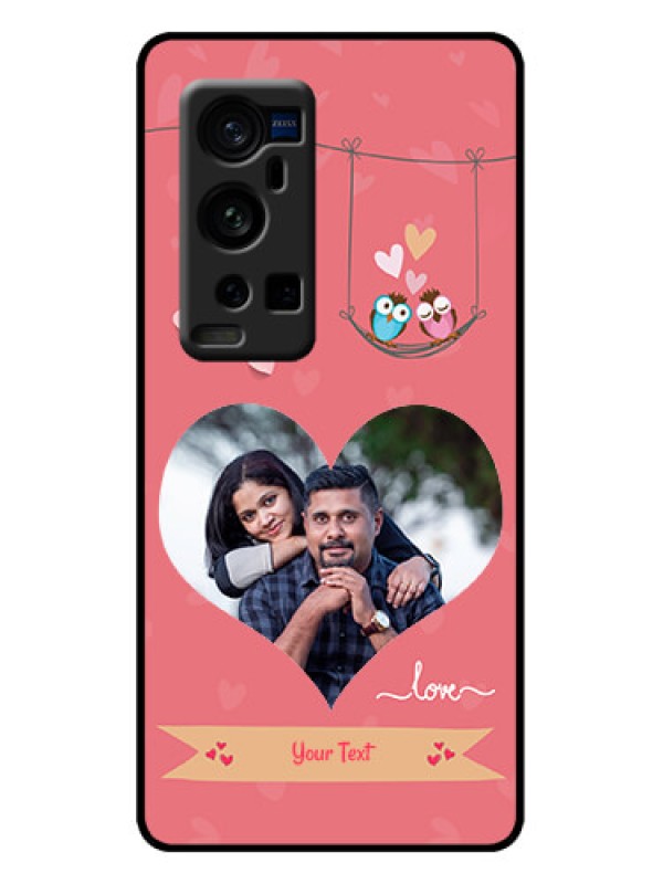 Custom Vivo X60 Pro Plus 5G Custom Metal Phone Case - Peach Color Love Design