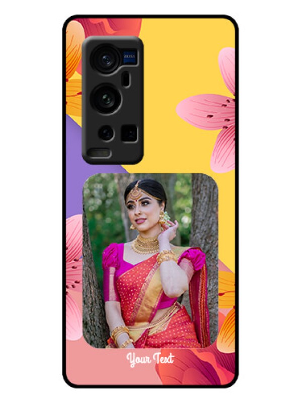 Custom Vivo X60 Pro Plus 5G Custom Metal Phone Case - 3 Image With Vintage Floral Design