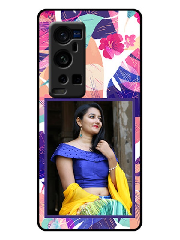 Custom Vivo X60 Pro Plus 5G Custom Metal Phone Case - Abstract Floral Design