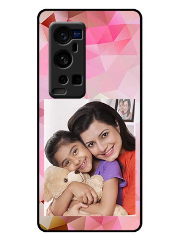 Custom Vivo X60 Pro Plus 5G Custom Metal Phone Case - Abstract Triangle Design