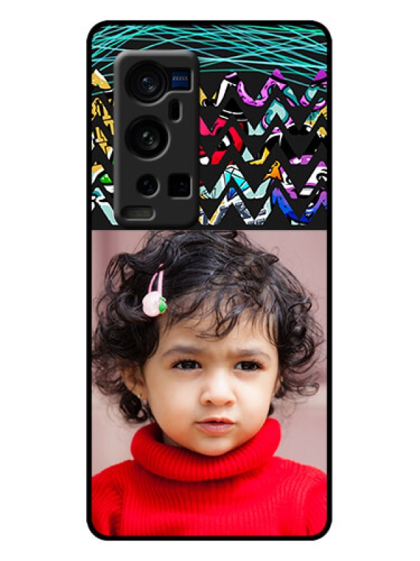 Custom Vivo X60 Pro Plus 5G Custom Metal Phone Case - Neon Abstract Design