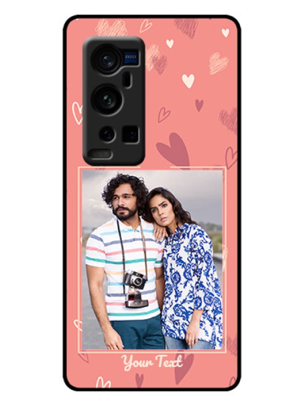 Custom Vivo X60 Pro Plus 5G Custom Metal Phone Case - Love Doodle Art Design