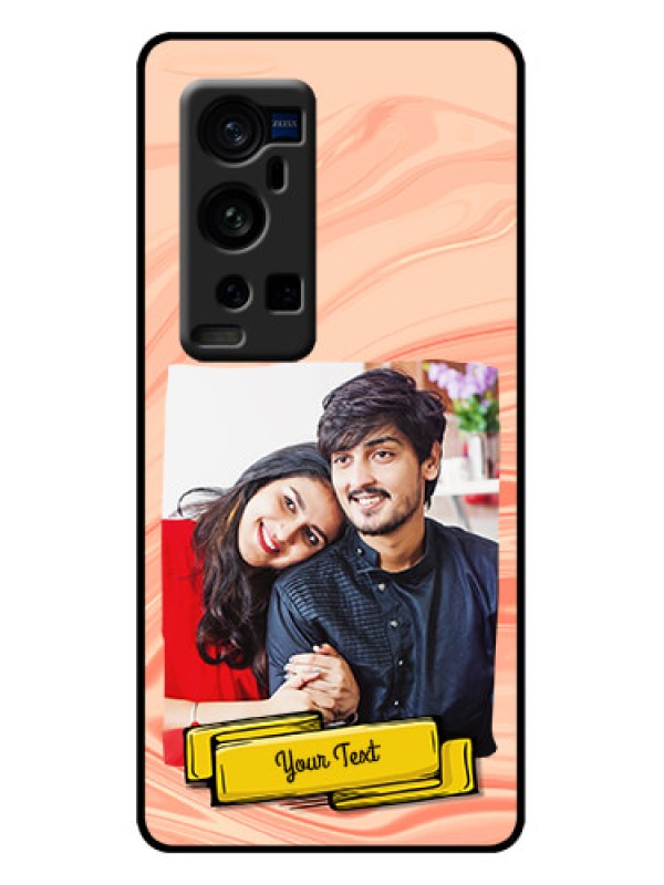 Custom Vivo X60 Pro Plus 5G Custom Metal Phone Case - Marble Texture Design