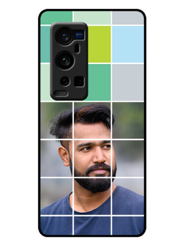 Custom Vivo X60 Pro Plus 5G Custom Metal Phone Case - With White Box Pattern