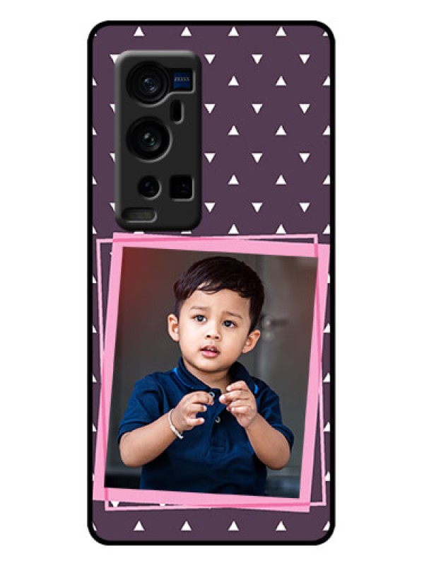 Custom Vivo X60 Pro Plus 5G Custom Metal Phone Case - Triangle Pattern Dotted Design