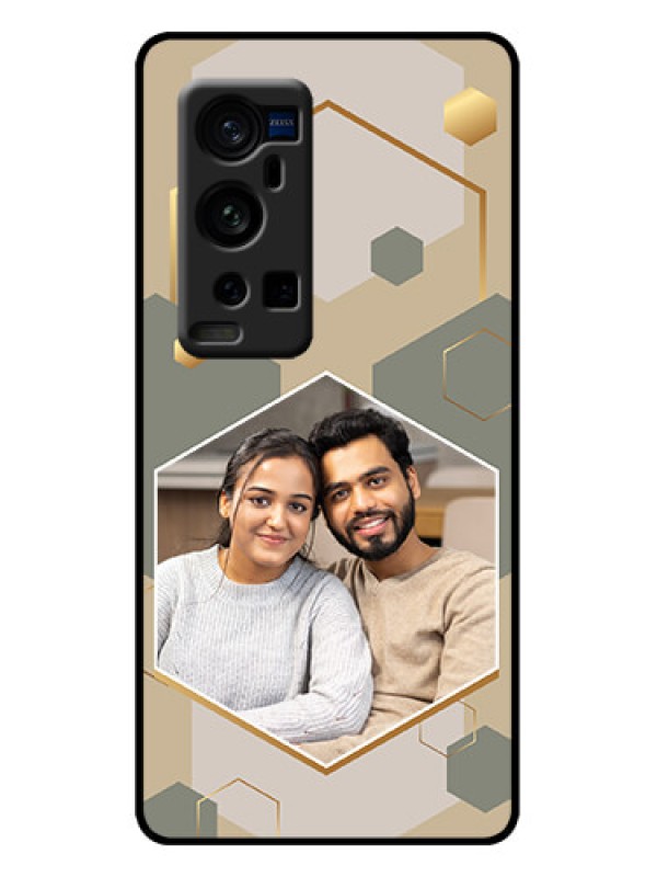 Custom Vivo X60 Pro Plus 5G Custom Metal Phone Case - Stylish Hexagon Pattern Design