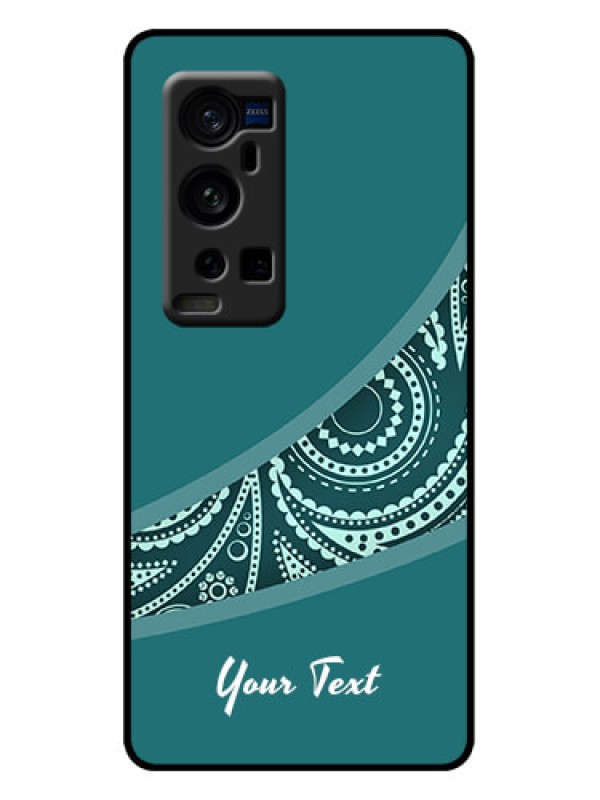 Custom Vivo X60 Pro Plus 5G Custom Metal Phone Case - Semi Visible Floral Design