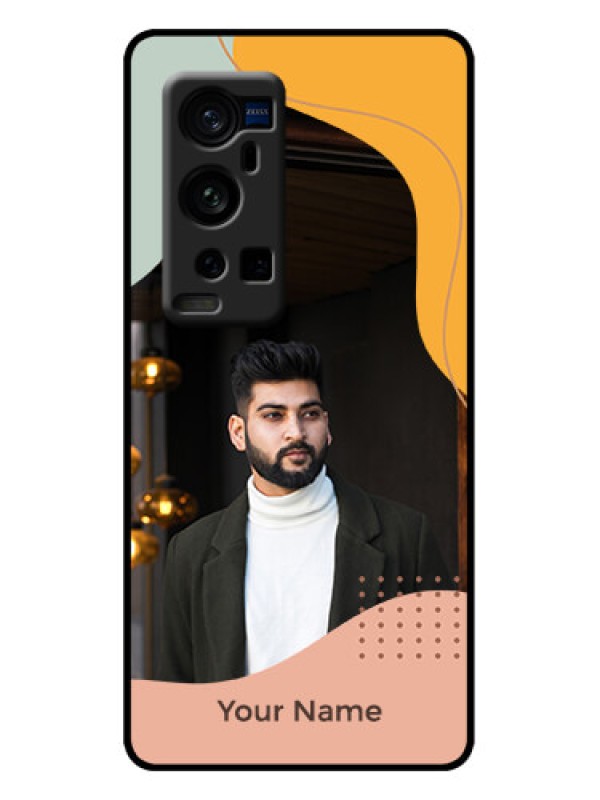 Custom Vivo X60 Pro Plus 5G Custom Metal Phone Case - Tri - Coloured Overlay Design