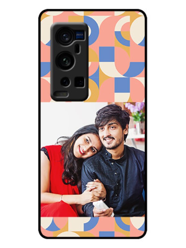 Custom Vivo X60 Pro Plus 5G Custom Metal Phone Case - Semi - Circle Maze Pattern Design