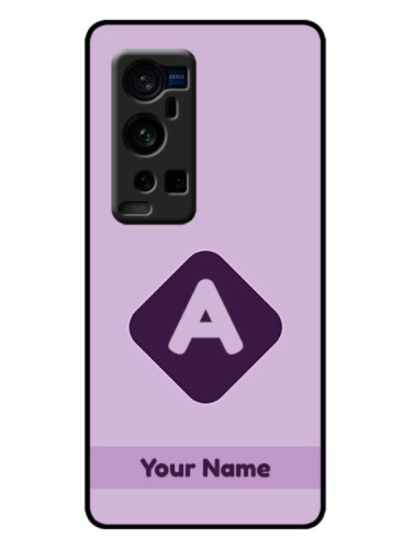 Custom Vivo X60 Pro Plus 5G Custom Metal Phone Case - Custom Letter In Curved Badge Design