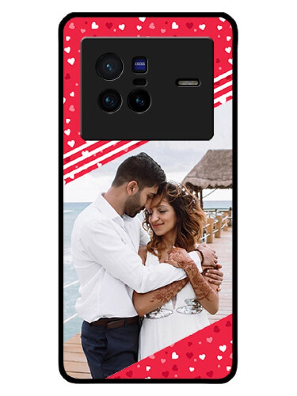 Custom Vivo X80 5G Custom Metal Phone CaseValentines Gift Design