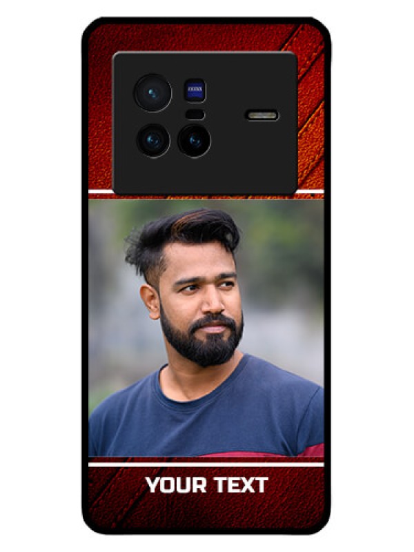 Custom Vivo X80 5G Custom Metal Phone CaseLeather Phone Case Design