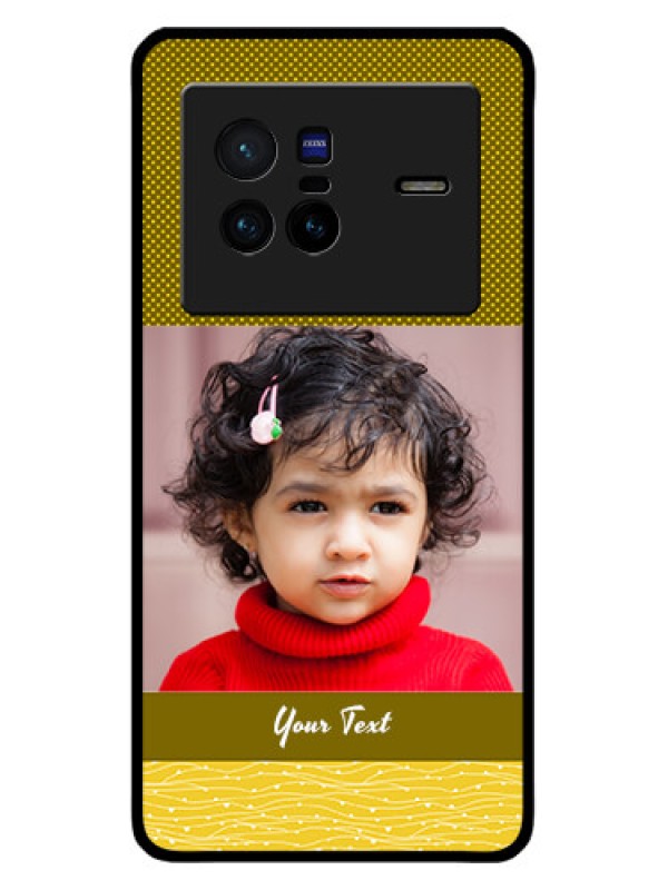 Custom Vivo X80 5G Custom Metal Phone CaseSimple Green Color Design