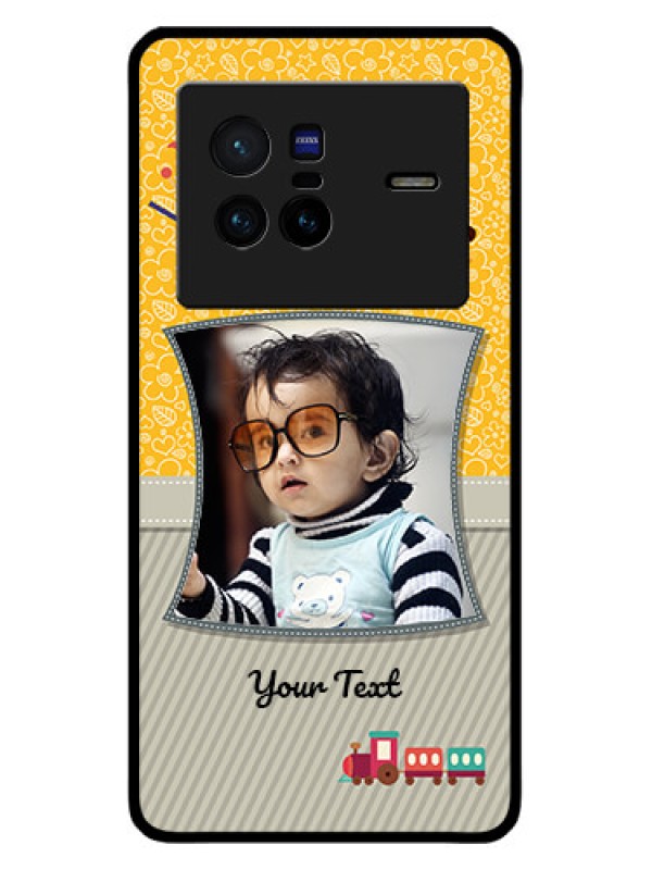Custom Vivo X80 5G Custom Metal Phone CaseBaby Picture Upload Design