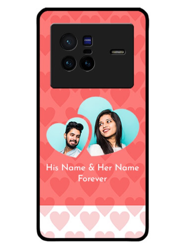 Custom Vivo X80 5G Custom Metal Phone CaseCouple Pic Upload Design