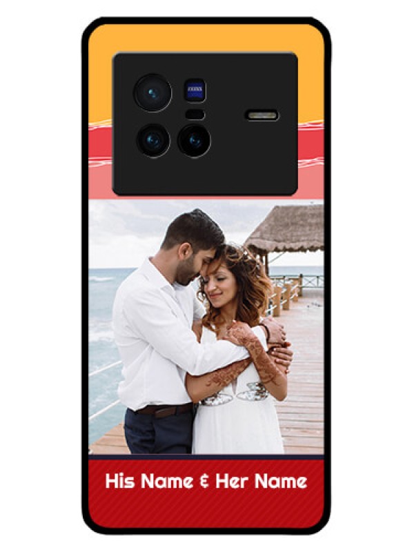 Custom Vivo X80 5G Custom Metal Phone CaseColorful Case Design