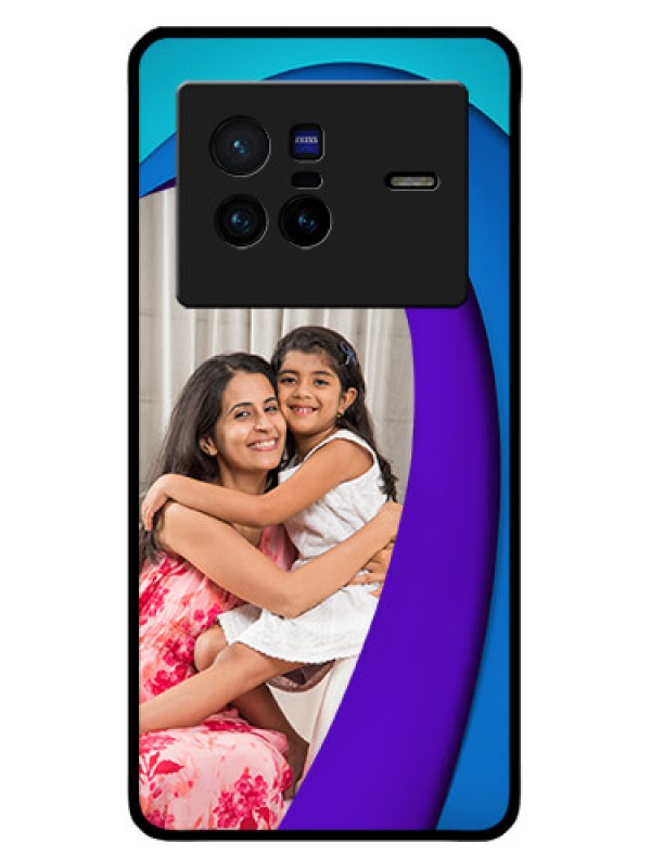 Custom Vivo X80 5G Custom Metal Phone CaseSimple Pattern Design