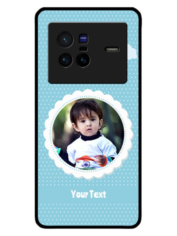 Custom Vivo X80 5G Custom Metal Phone CaseViolet Pattern Design