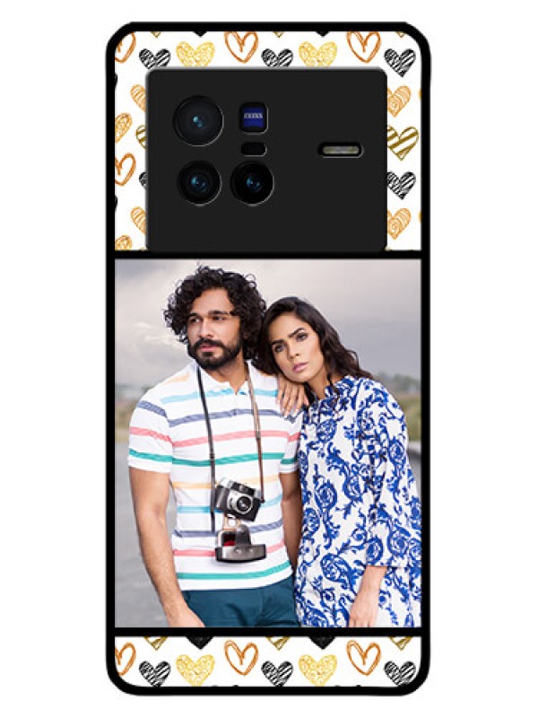 Custom Vivo X80 5G Custom Metal Phone CaseLove Symbol Design