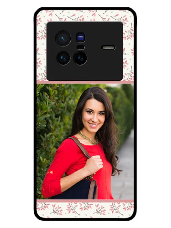 Custom Vivo X80 5G Custom Metal Phone CaseStunning Floral Design