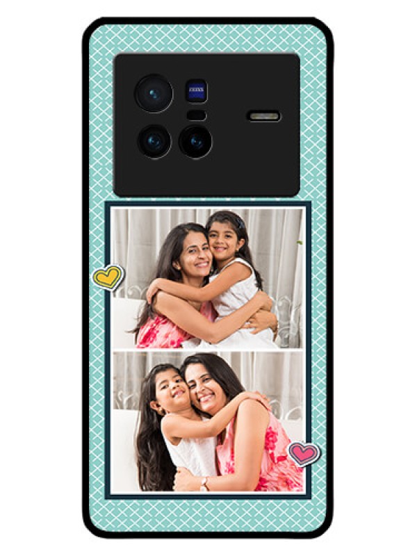 Custom Vivo X80 5G Custom Metal Phone Case2 Image Holder With Pattern Design